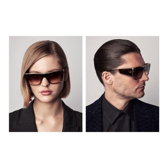 New DITA Souliner-One Black Square DTS 127 03 Sunglasses Women - Picture 4 of 5